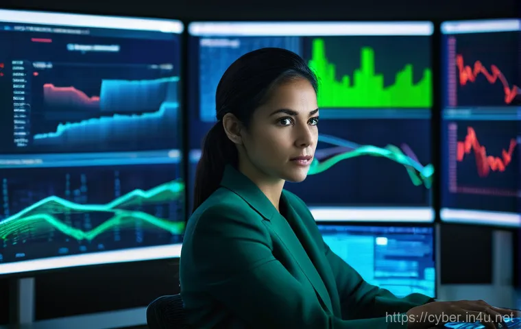 사이버위협 대응에 중요한 이론 정리 - **Prompt**: A high-tech cybersecurity operations center. A determined female cybersecurity analyst, ...