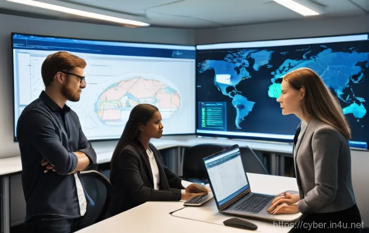 사이버위협 대응에 중요한 이론 정리 - **Prompt**: An abstract and conceptual digital art piece representing the dual nature of AI and quan...