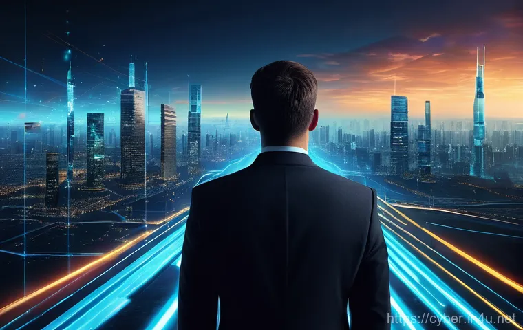 사이버보안 커리어 로드맵 - A diverse group of three young professionals or advanced students (two men, one woman, all in their ...