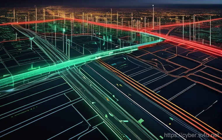 사이버보안 업계의 최신 뉴스와 사건 - **Prompt 1: The AI Cyber Warfare Frontline**
    A futuristic, high-tech control room bathed in the ...